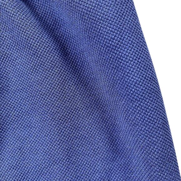 Chico’s Pants Womens 3R US 16 Nocturne Navy Textured Wide Leg Trouser Grommet - Picture 4 of 16